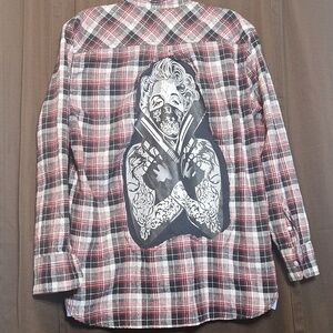 Upclycle Flannle with Marilyn Moroe Tee